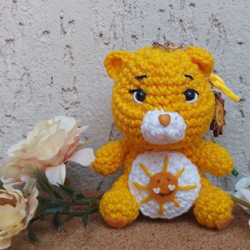Chaveiro Ursinhos Carinhosos em Amigurumi