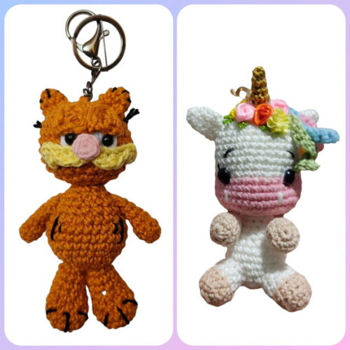 Chaveiros em Amigurumi (vendidos Separadamente)