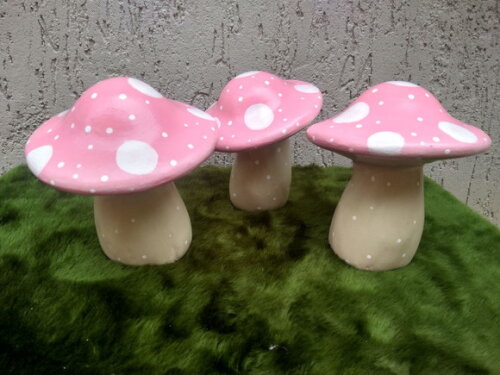 Cogumelos Candy Kit com 3 (15cm)