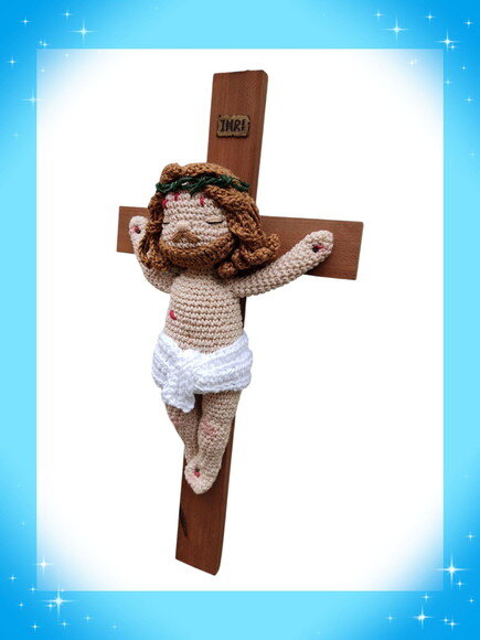 Crucifixo em Amigurumi