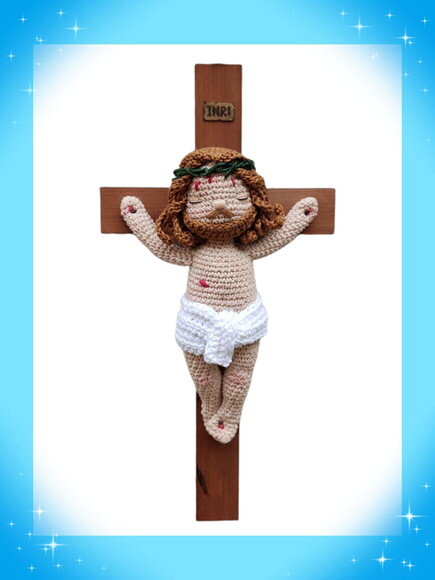 Crucifixo em Amigurumi