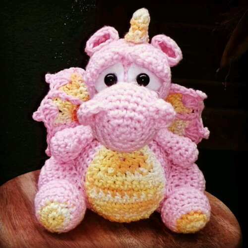 Dragão Amigurumi
