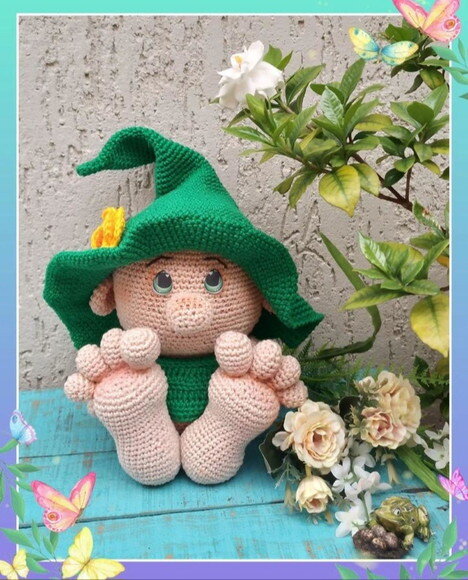 Gnomo em Amigurumi
