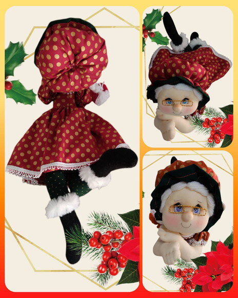 Mamãe Noel de Pano