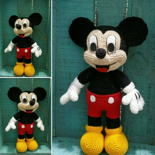 Mickey de crochê * Amigurumi