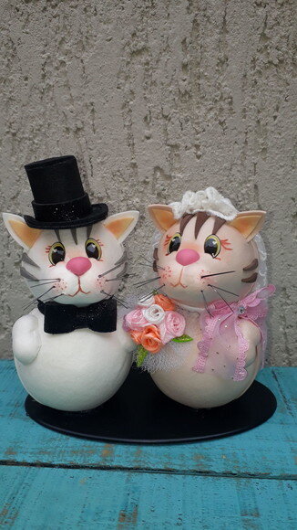 Noivinhos Gatinhos * Topo de Bolo