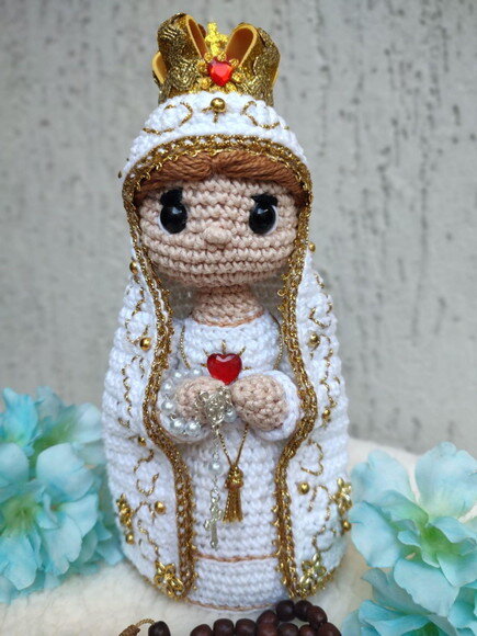 Nossa Senhora de Fátima Amigurumi