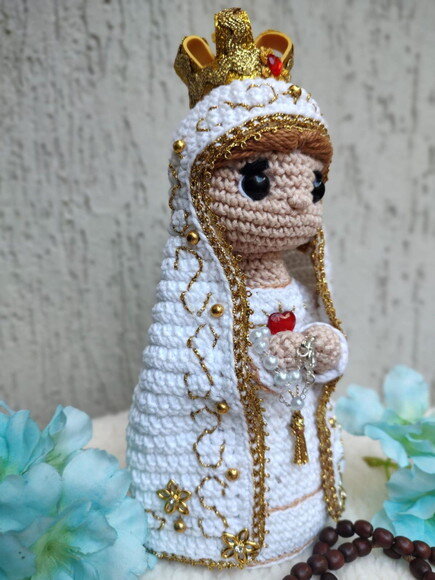 Nossa Senhora de Fátima Amigurumi