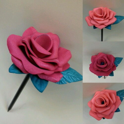 Ponteira de lápis botão de rosa