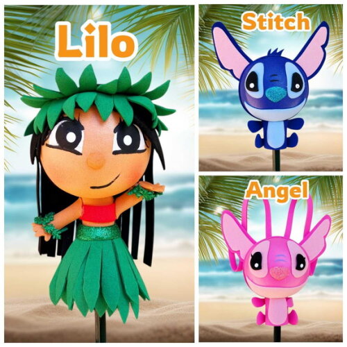 Ponteiras de Lápis Lilo e Stitch