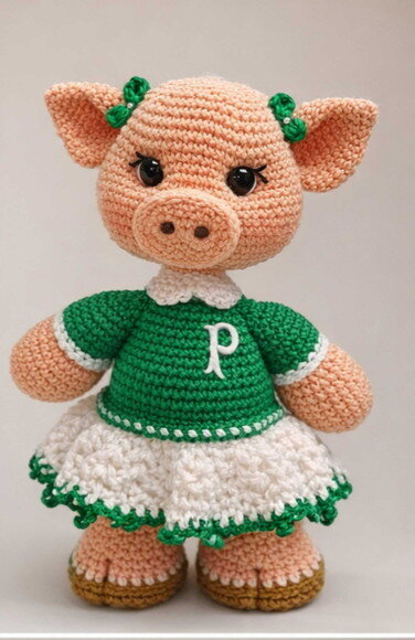 Porquinha Palmerense em Amigurumi * Vendidos Separadamente