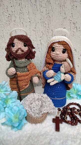 Presépio Sagrada Família (maria, José, Jesus)