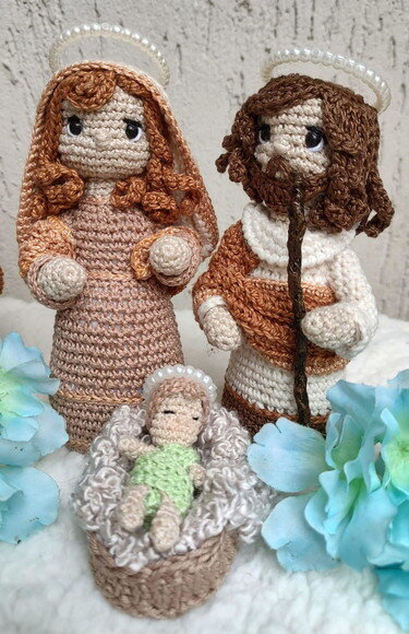 Presépio Sagrada Família (maria, José, Jesus)