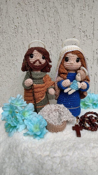 Presépio Sagrada Família (maria, José, Jesus)