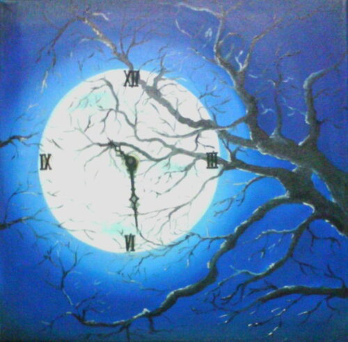 Relógio de parede Lua