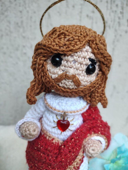 Sagrado Coração de Jesus Amigurumi