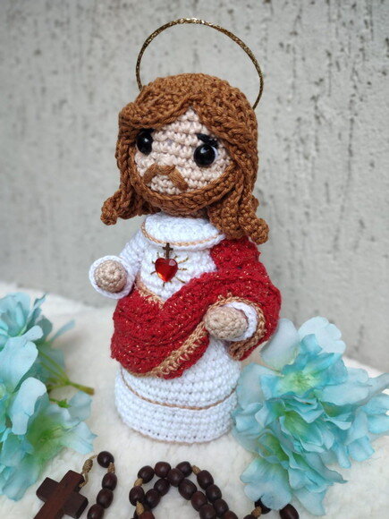 Sagrado Coração de Jesus Amigurumi