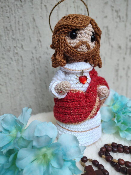 Sagrado Coração de Jesus Amigurumi