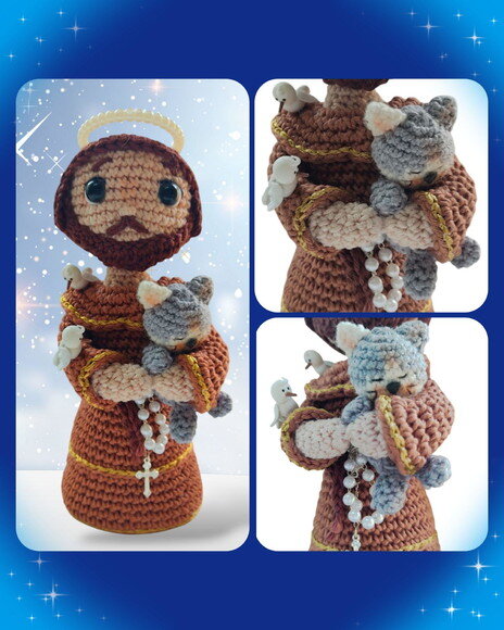 São Francisco de Assis Amigurumi