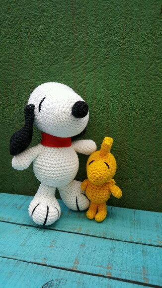 Snoopy e Woodstock de Crochê * Amigurumi