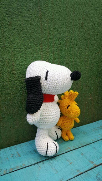 Snoopy e Woodstock de Crochê * Amigurumi