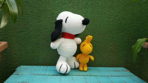 Snoopy e Woodstock de Crochê * Amigurumi