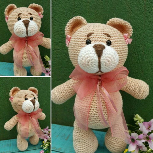 Urso de crochê * Amigurumi