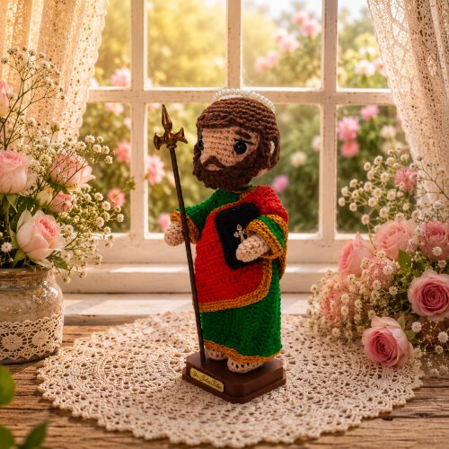 São Judas Tadeu em Amigurumi