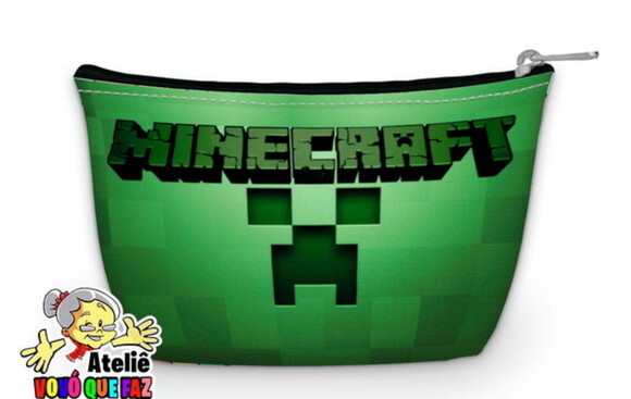 30 Necessaire Personalizada Minecraft