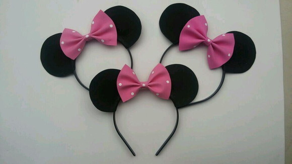 30 Tiaras de Eva Orelhas Minnie ou Mickey Mouse