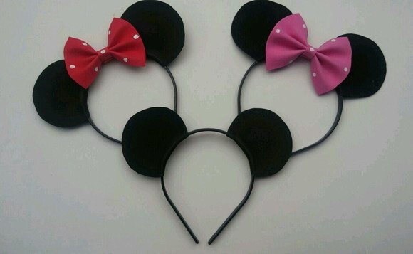 30 Tiaras de Eva Orelhas Minnie ou Mickey Mouse
