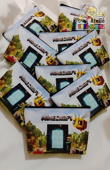 35 Necessaires Personalizada Minecraft