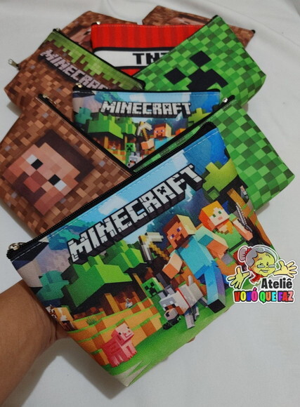 35 Necessaires Personalizada Minecraft