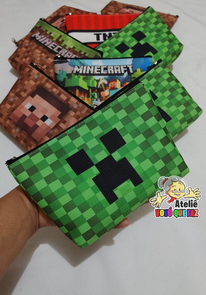 40 Necessaires Personalizada Minecraft