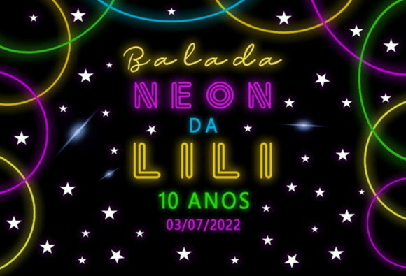 60 Necessaire e 60 Bloquinho com Lápis Personalizado Neon