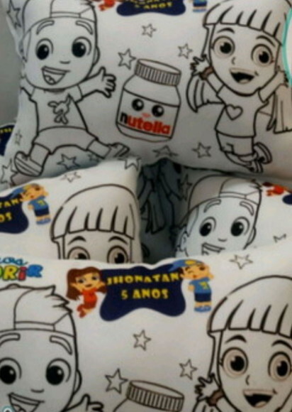 Almofada Personalizada pra Colorir