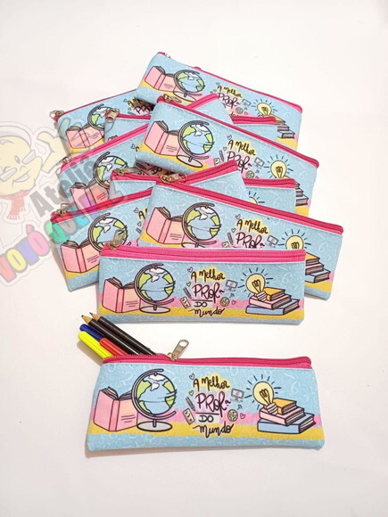 Estojo Slim Personalizado Dia dos Professores Tam: 19x7
