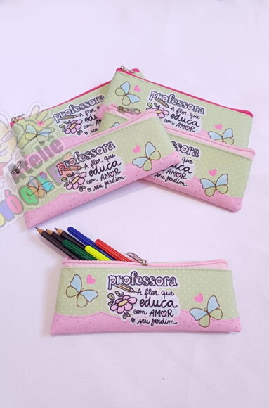 Estojo Slim Personalizado Dia dos Professores Tam: 19x7