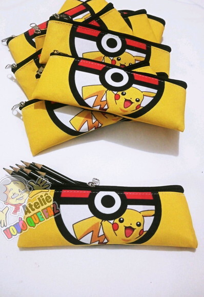 Estojo Slim Personalizado Pokémon Tam: 19x7