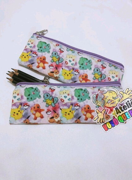 Estojo Slim Personalizado Pokémon Tam: 19x7