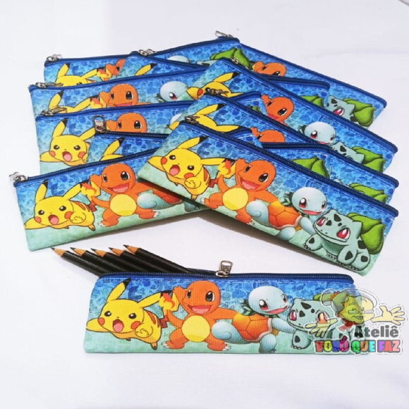 Estojo Slim Personalizado Pokémon Tam: 19x7