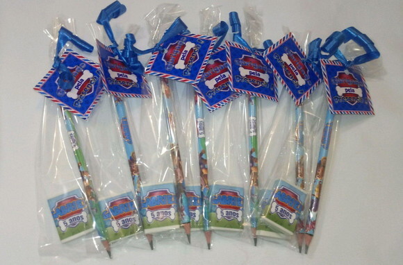 Lapis com Borracha Personalizado Futebol