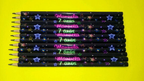 Lápis Personalizado Neon