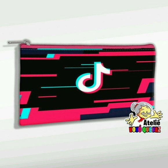 Necessaire Estojo Slim Personalizada Tik Tok