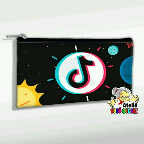Necessaire Estojo Slim Personalizada Tik Tok
