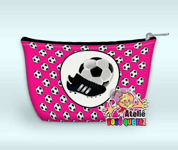 Necessaire Personalizada Futebol Menina
