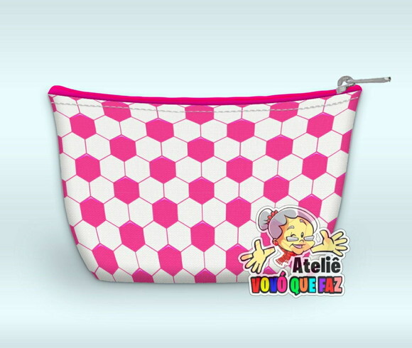 Necessaire Personalizada Futebol Menina