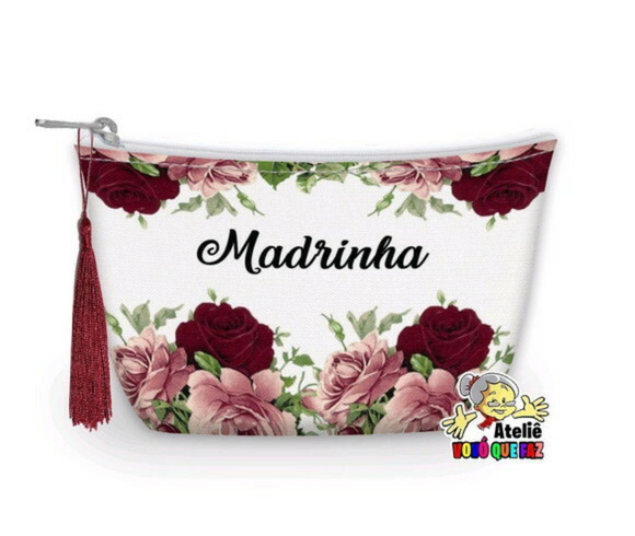Necessaire Personalizada Madrinha Franja ( Faço Outros )