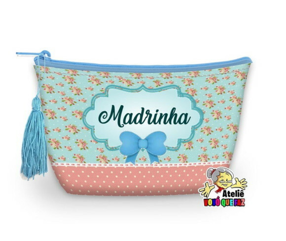 Necessaire Personalizada Madrinha Franja ( Faço Outros )