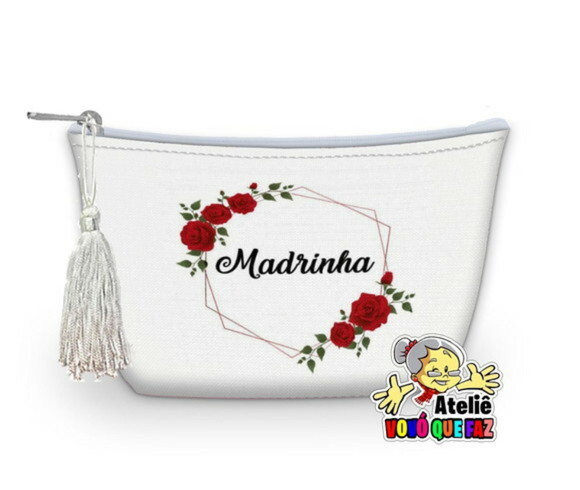 Necessaire Personalizada Madrinha Franja ( Faço Outros )
